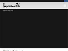Tablet Screenshot of harpermountain.com